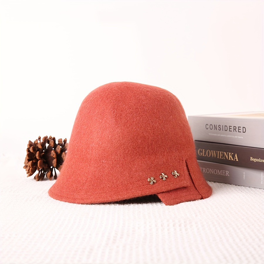Winter Warm Bucket Hat Fishing Hat Vintage Beige Solid Color - Temu Canada