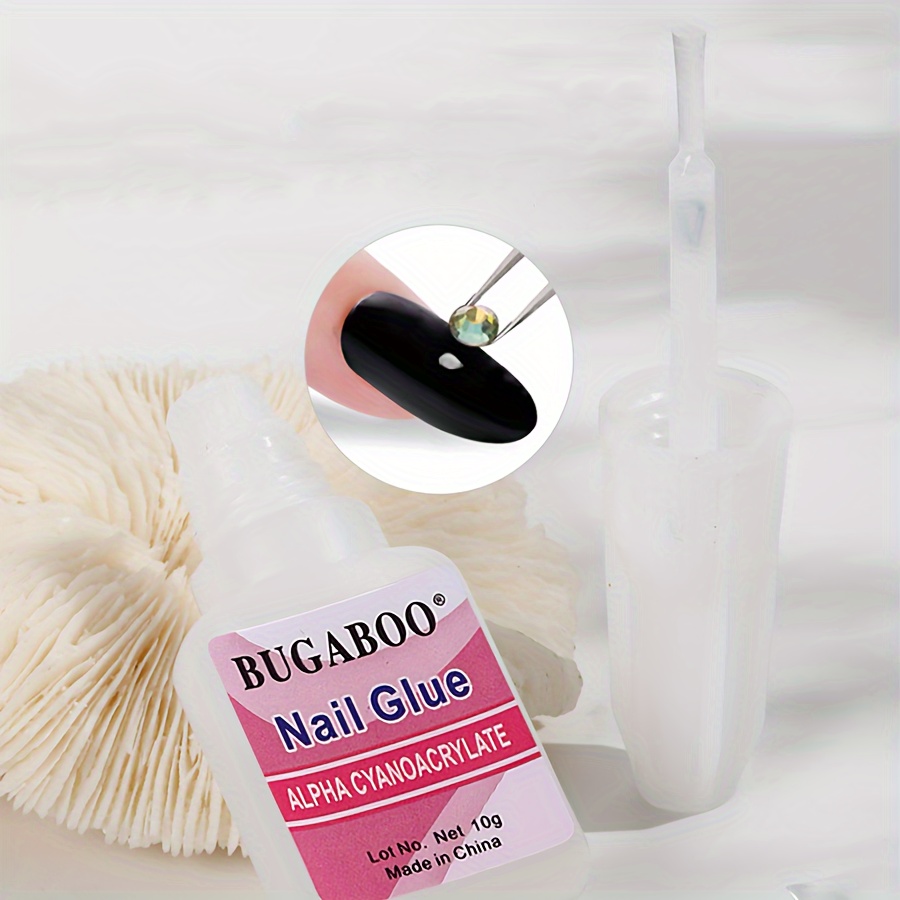 PUEEN Nail Glue for Acrylic Nails and Nail Decorations, Long Lasting  Professional Super Bond Quick Drying Adhesive for False Nail Tips Charms