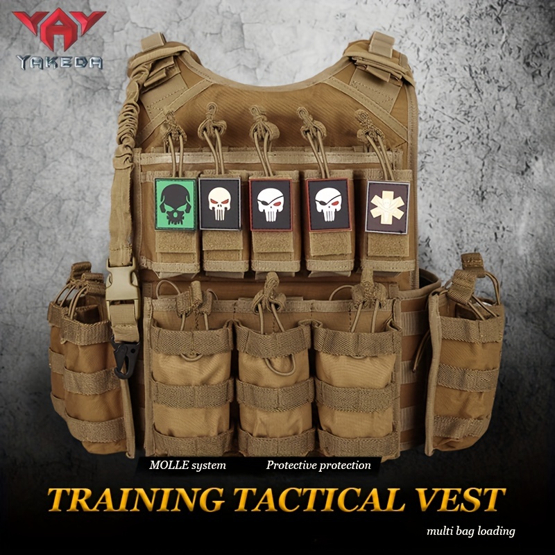 Yakeda Gilet Tactique Protection Multifonctionnel Molle Cs - Temu Canada