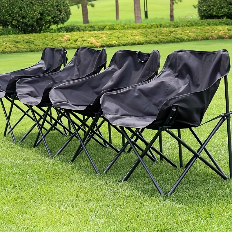 Juego de mesa y silla plegable para campamento, sillas de césped portátiles  resistentes al aire libre, 4 sillas de camping, 1 mini mesa de picnic con
