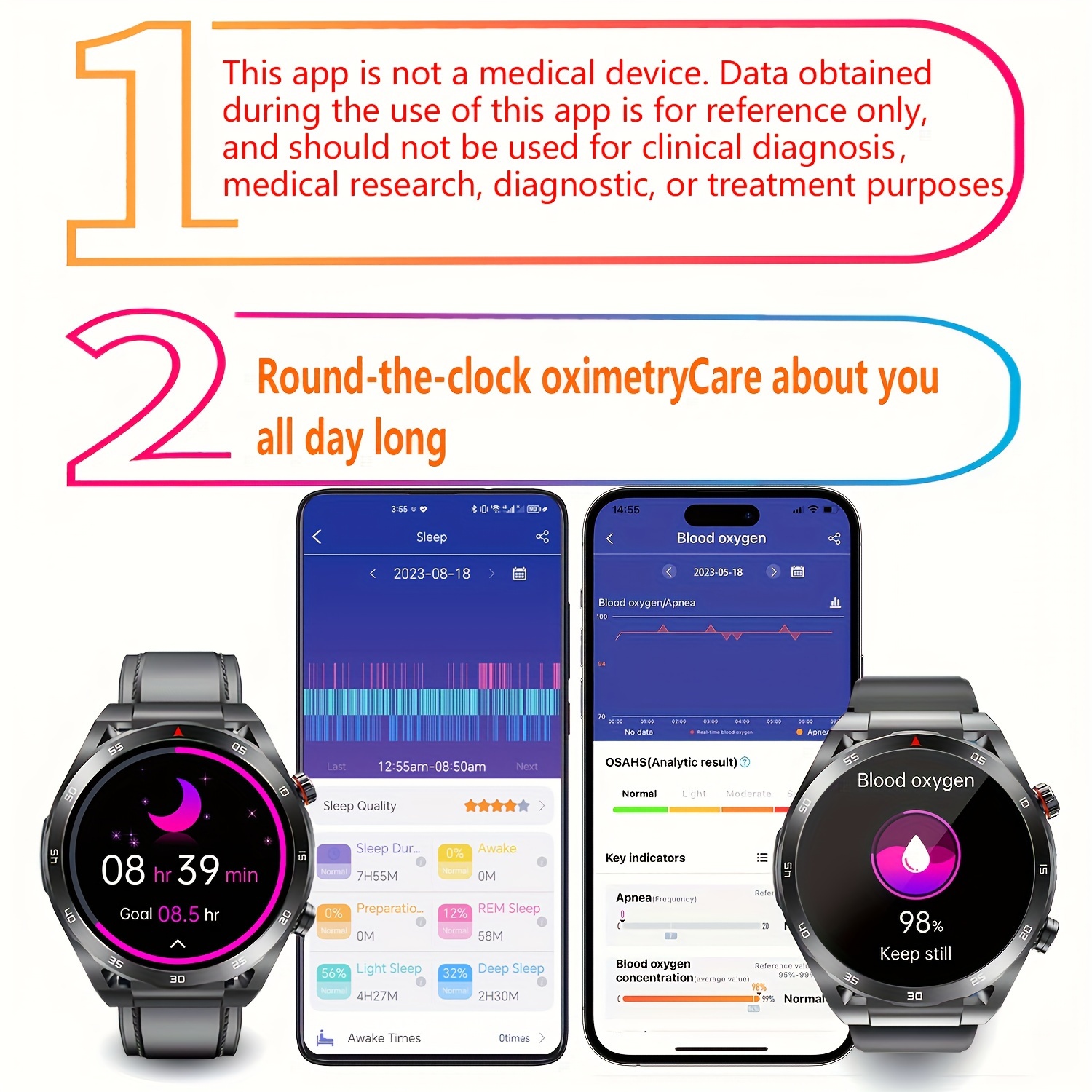 Smart Watch Sleep/ Pressure Monitor/ 100+ Sports Modes - Temu