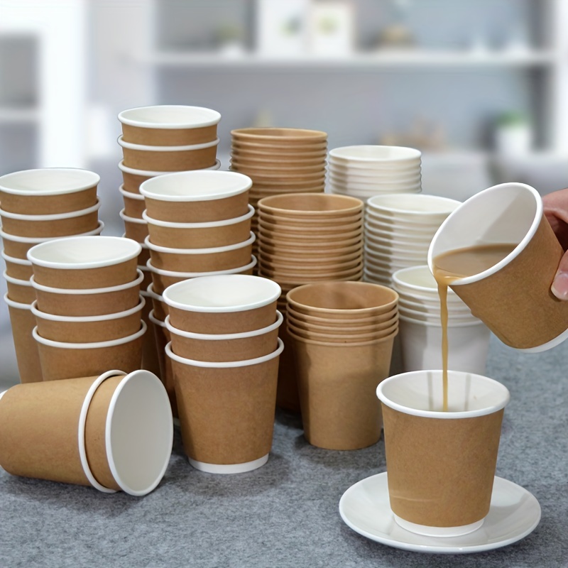 LITOPAK Paquete de 400 vasos de papel de 8 onzas, tazas de café  desechables, vasos para bebidas cali…Ver más LITOPAK Paquete de 400 vasos  de papel de