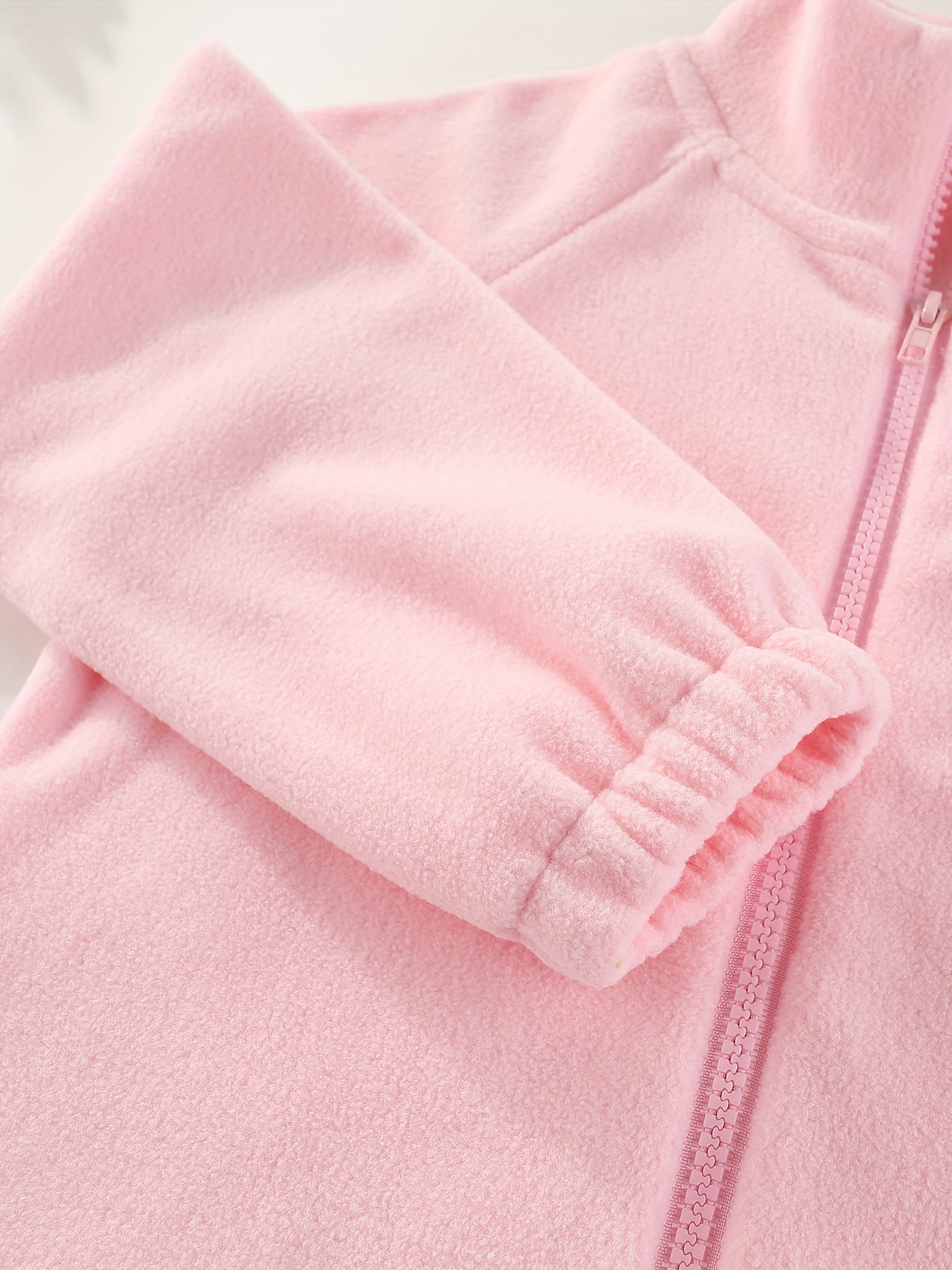 Chaqueta de forro polar con capucha para bebés, niños y niñas, abrigo de  manga larga con cremallera