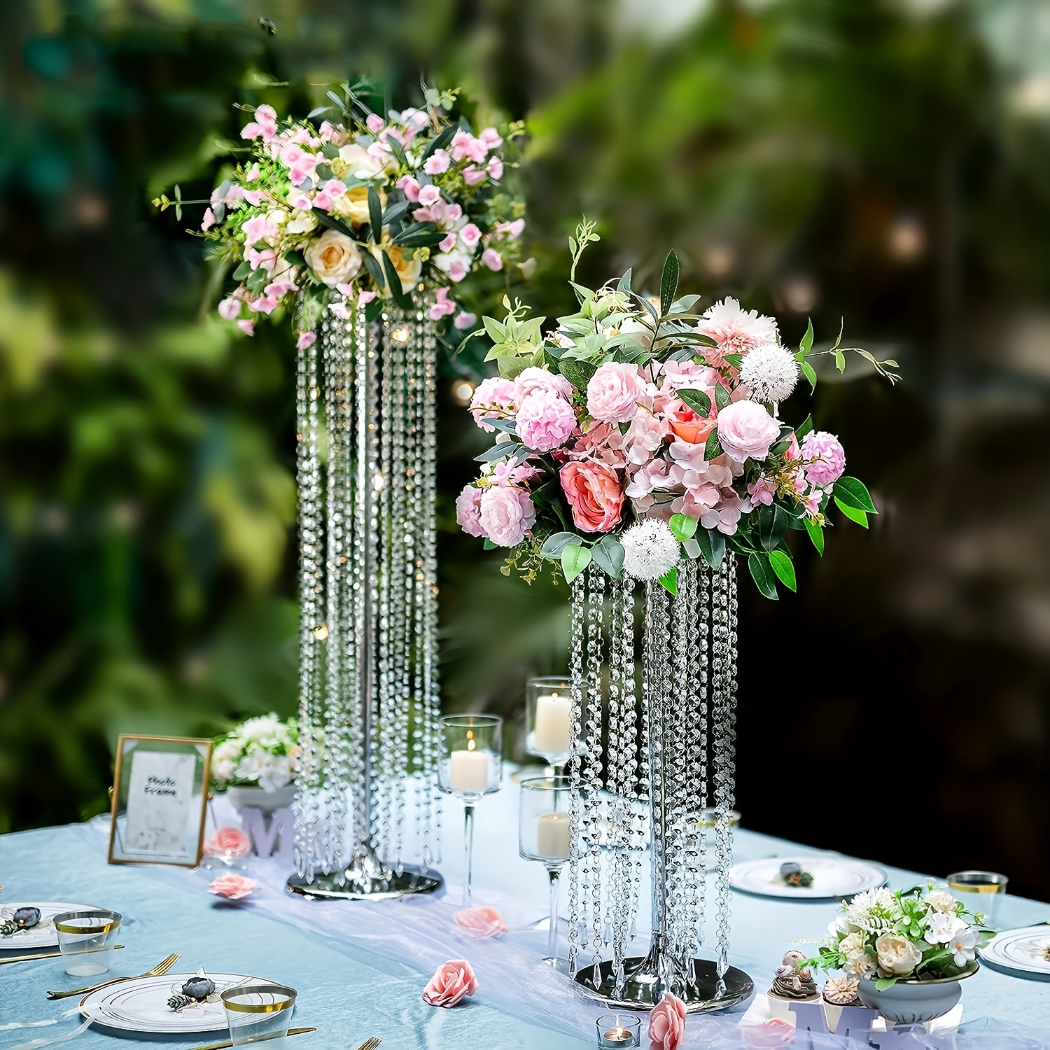 Jarrón de cristal para decoración de florero, accesorios de decoración,  jarrones de cristal, arreglos florales, jarrones de metal, decoración de  boda