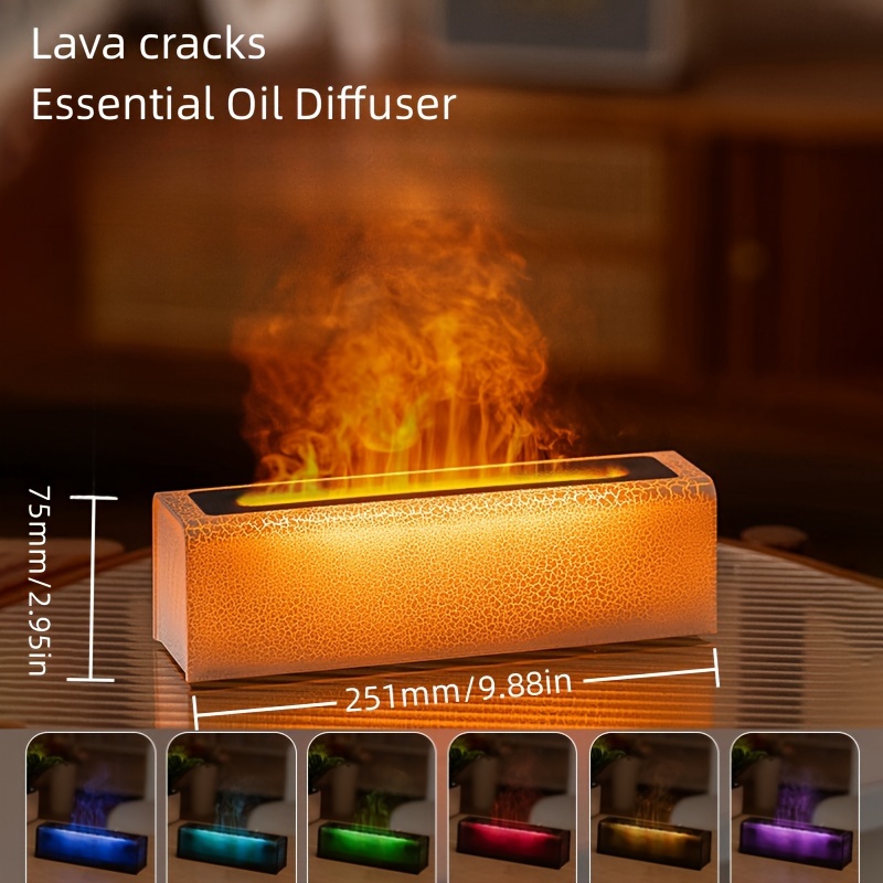 Flame Volcano Aromatherapy Humidifiers Diffusers With - Temu