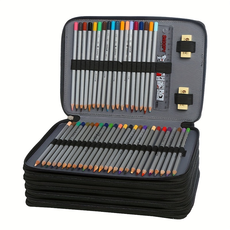 Portable Colored Pencil Case 255 Slots Colored Pencil Case - Temu