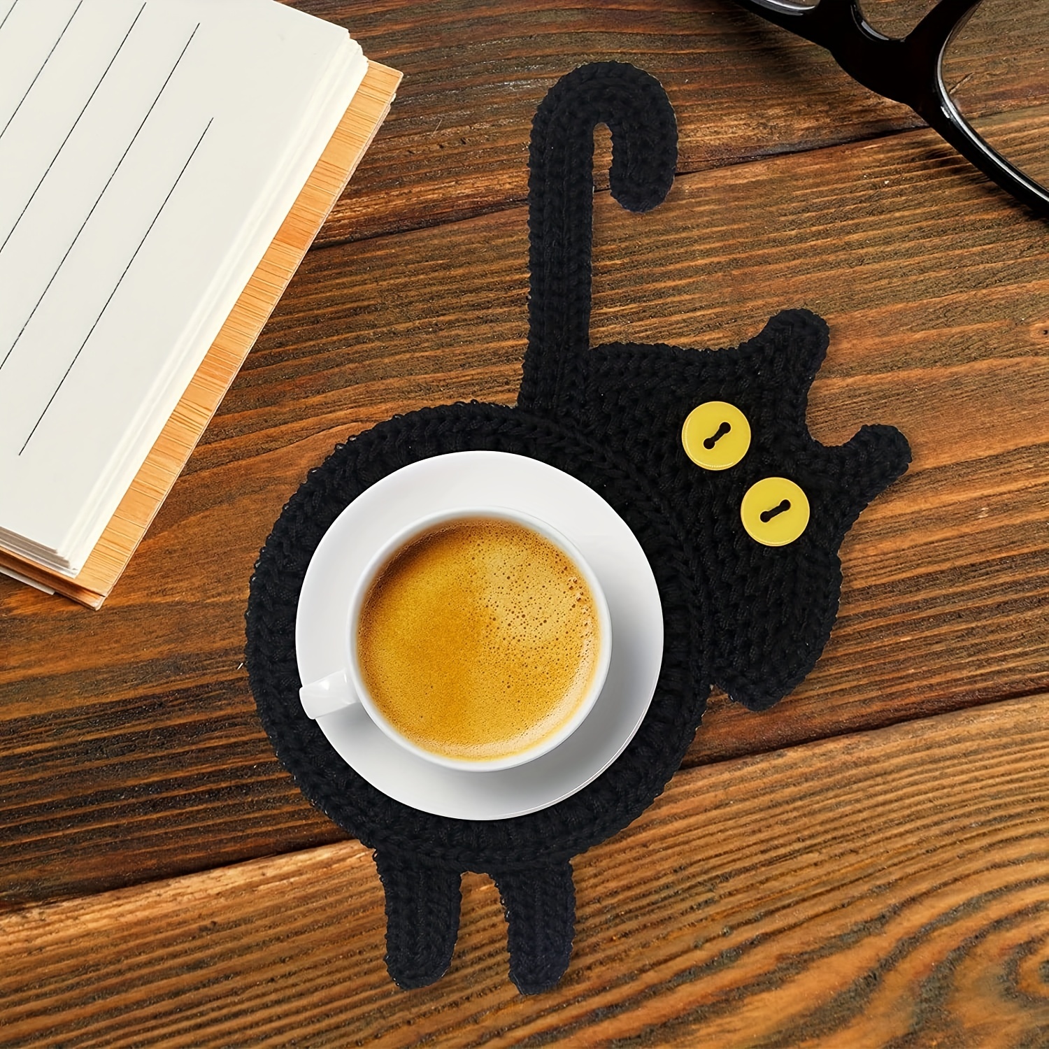 Cute And Absorbent Cat Coasters For Drinks Perfect For - Temu