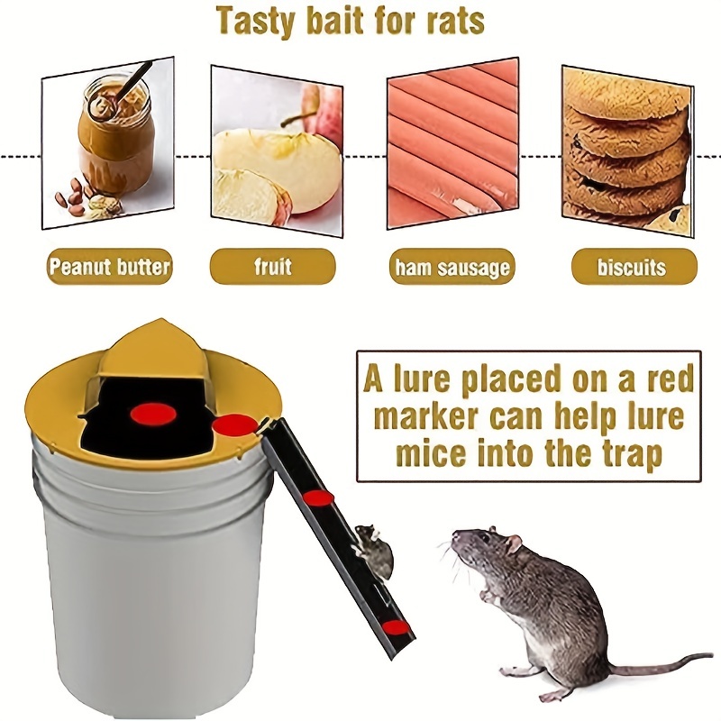 Mouse Trap Bucket Multi catch Auto reset Humane Or Lethal - Temu