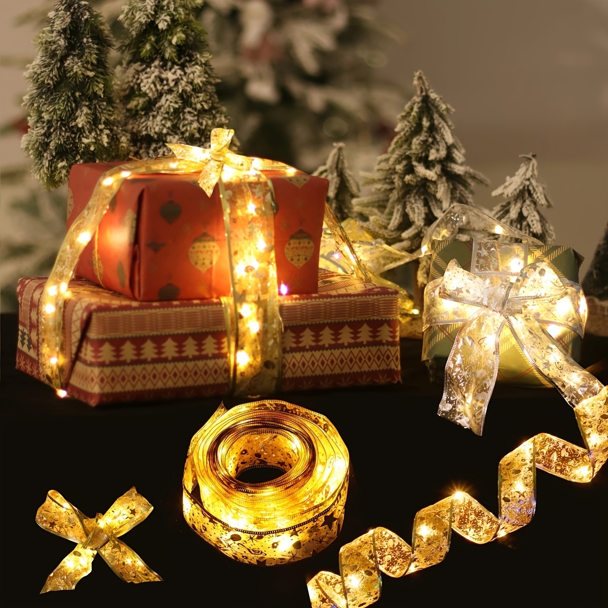 Christmas Mini LED Lanterns Xmas Home Decoration Light 2022