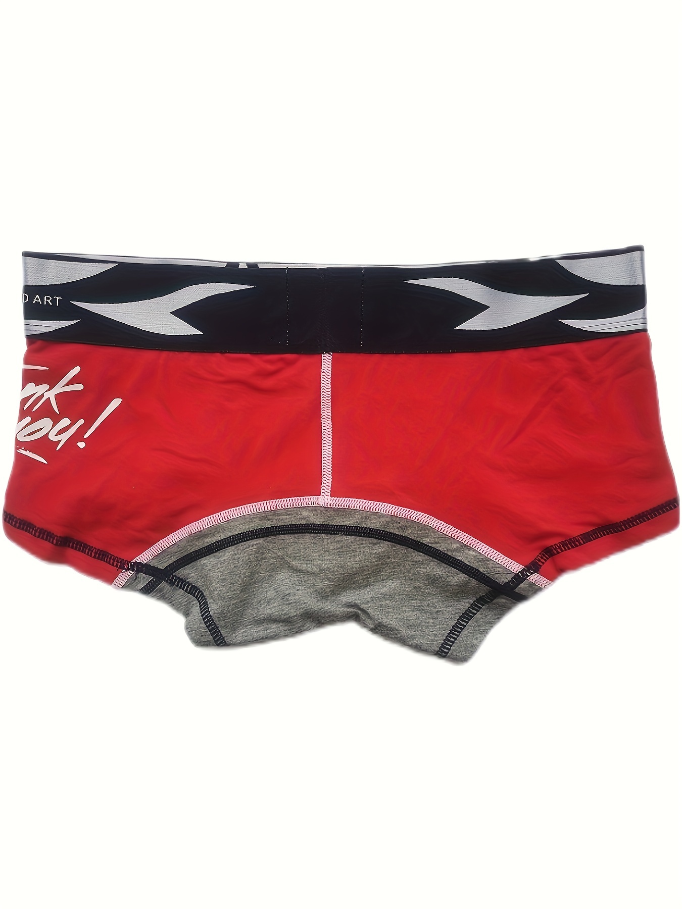 Men's Open Front Underwear Sexy U Convex Pouch Boxer Shorts