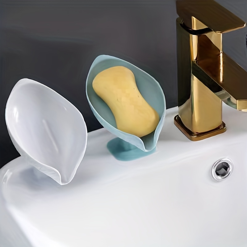 Portasapone a ventosa portasapone portasapone da bagno portatile con  scarico a forma di foglia lavello portasapone da bucato vassoio per lavabo  - AliExpress