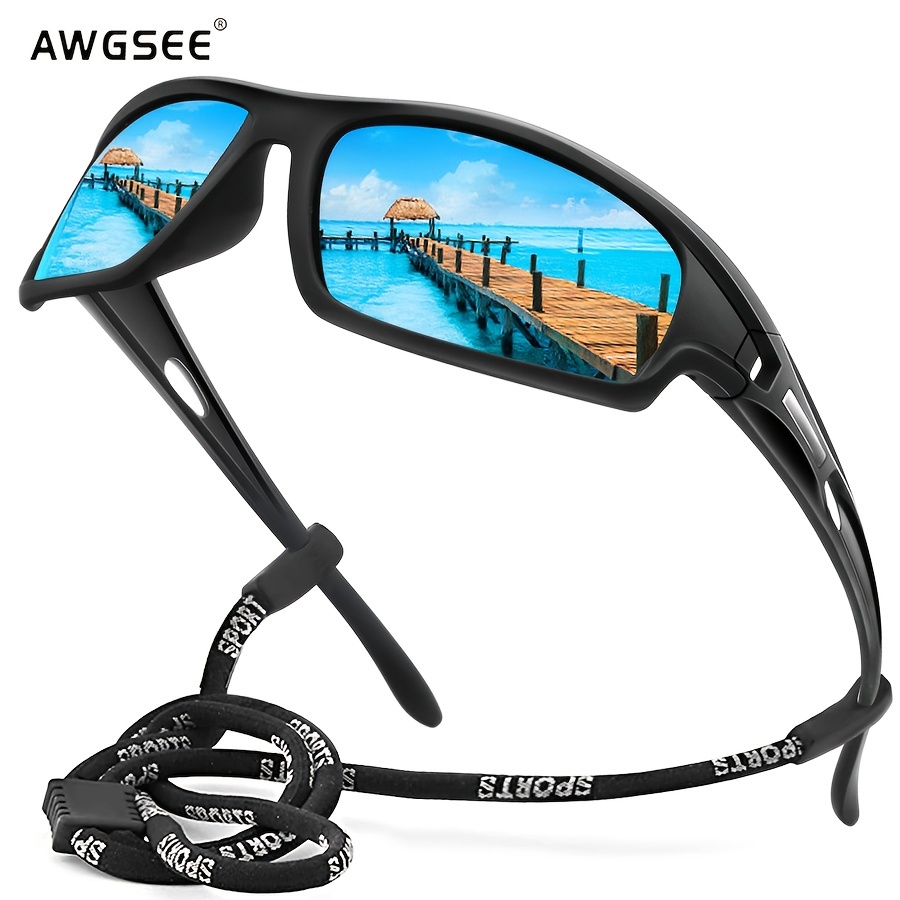 Mens Polarized Sports Sunglasses Unbreakable Frame Cycling Fishing Driving  Eyewear 100 Uv Protection Goggles With Glasses Rope, Shop The Latest  Trends