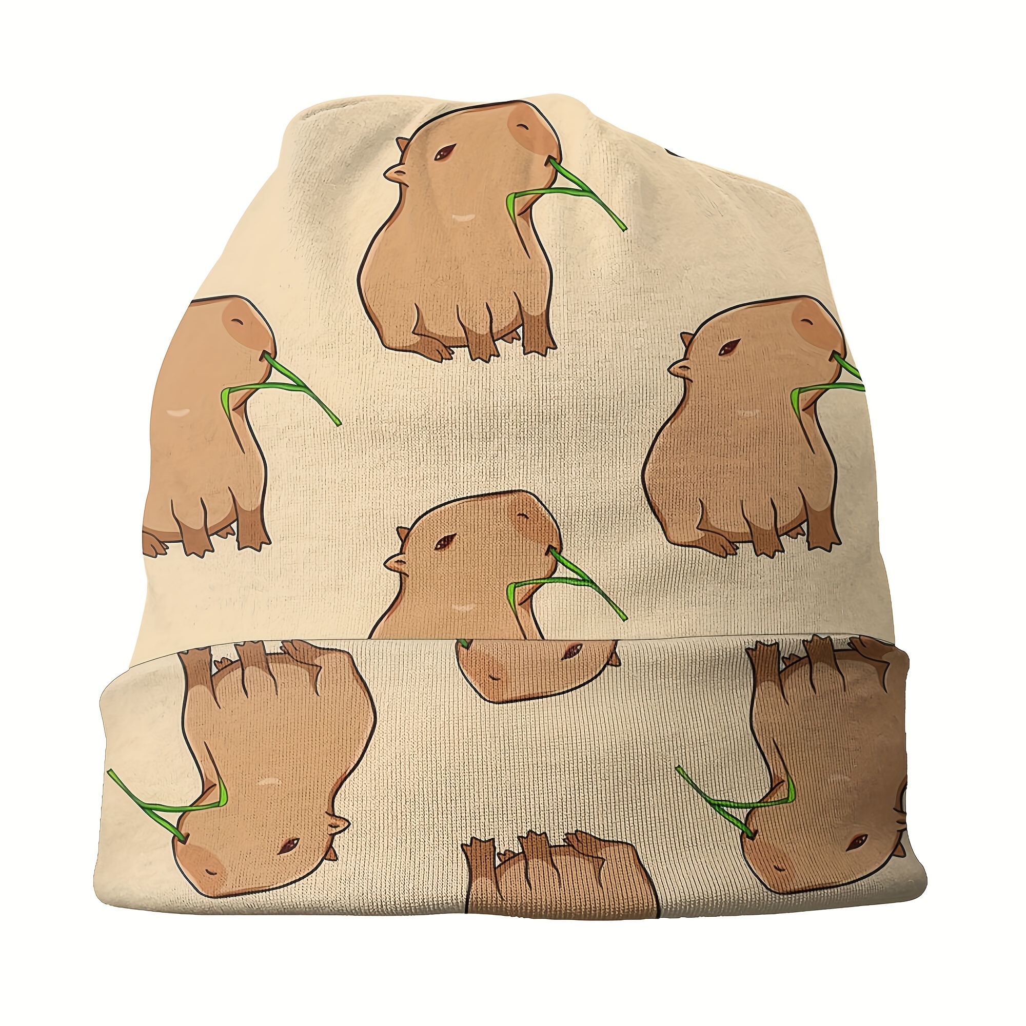 1pc Capybara Cute Animal Bonnet Hats Men Thin Skullies Beanies Hat Ideal  Choice For Gifts, Today's Best Daily Deals
