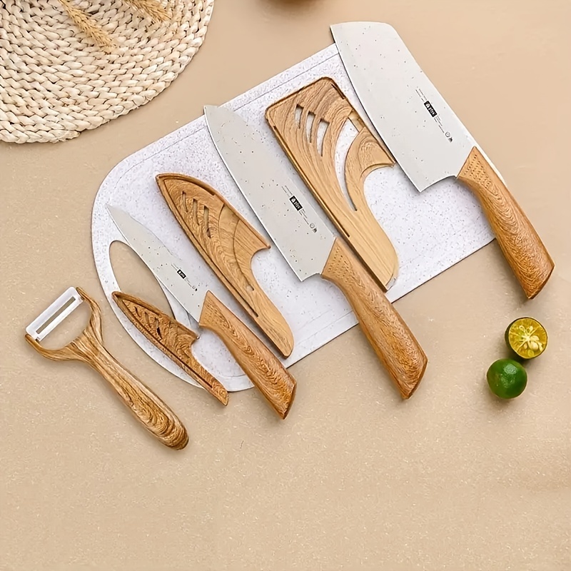 Stainless Steel Pocket Knife Set With Melon Planer Fruit Knife