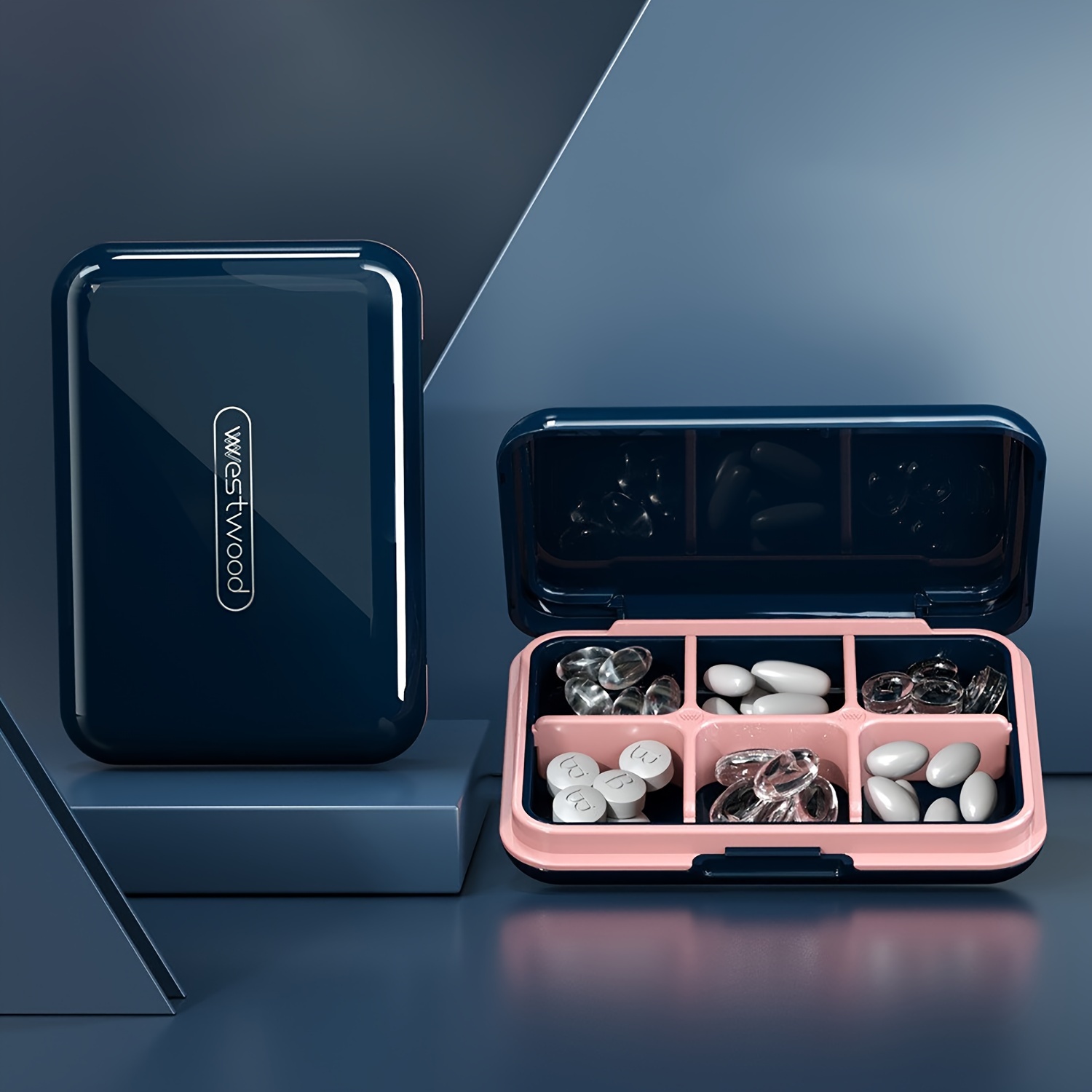 Medicine Box Jewelry Storage Box Pill Organizer Portable - Temu