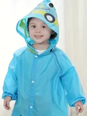 cute cartoon animal raincoat for kids waterproof and stylish ideal for height 90 130 cm details 1