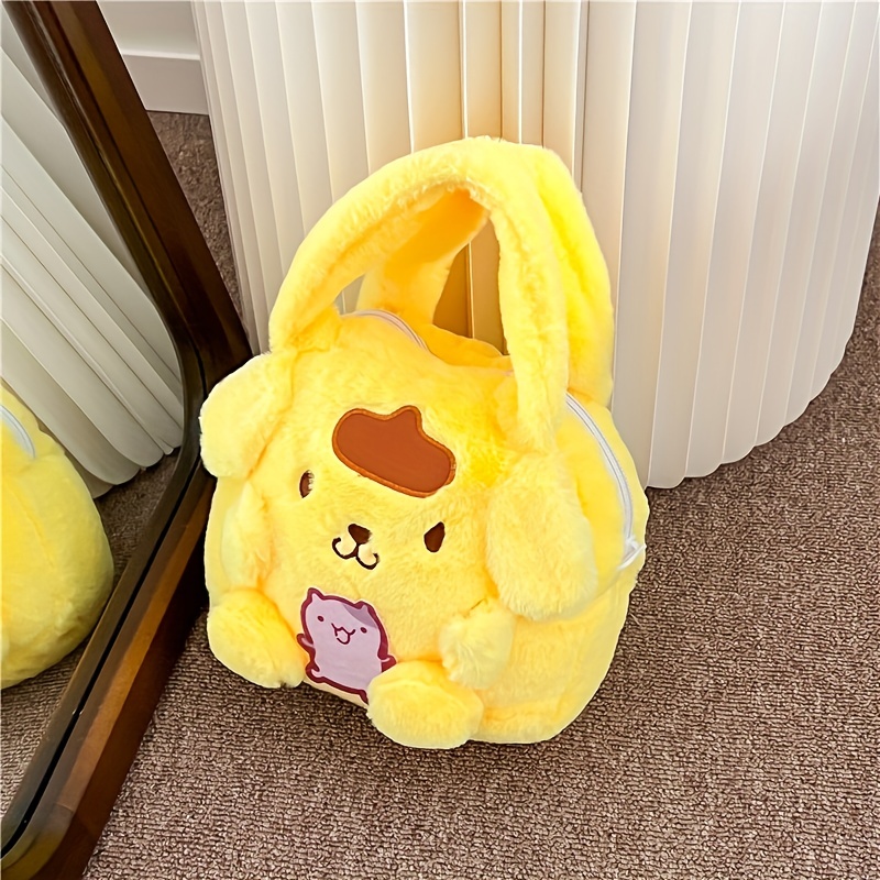 Mochila Pelúcia Kuromi Kawaii Hello Kitty, Pompom Purin, Cinnamoroll -  Super Fofa para Meninas e Mulheres - Lojahuntersxyi