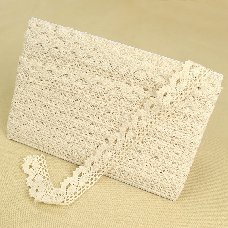 IDONGCAI Eyelet Lace Trim Ivory White Cotton Lace Trim Lace