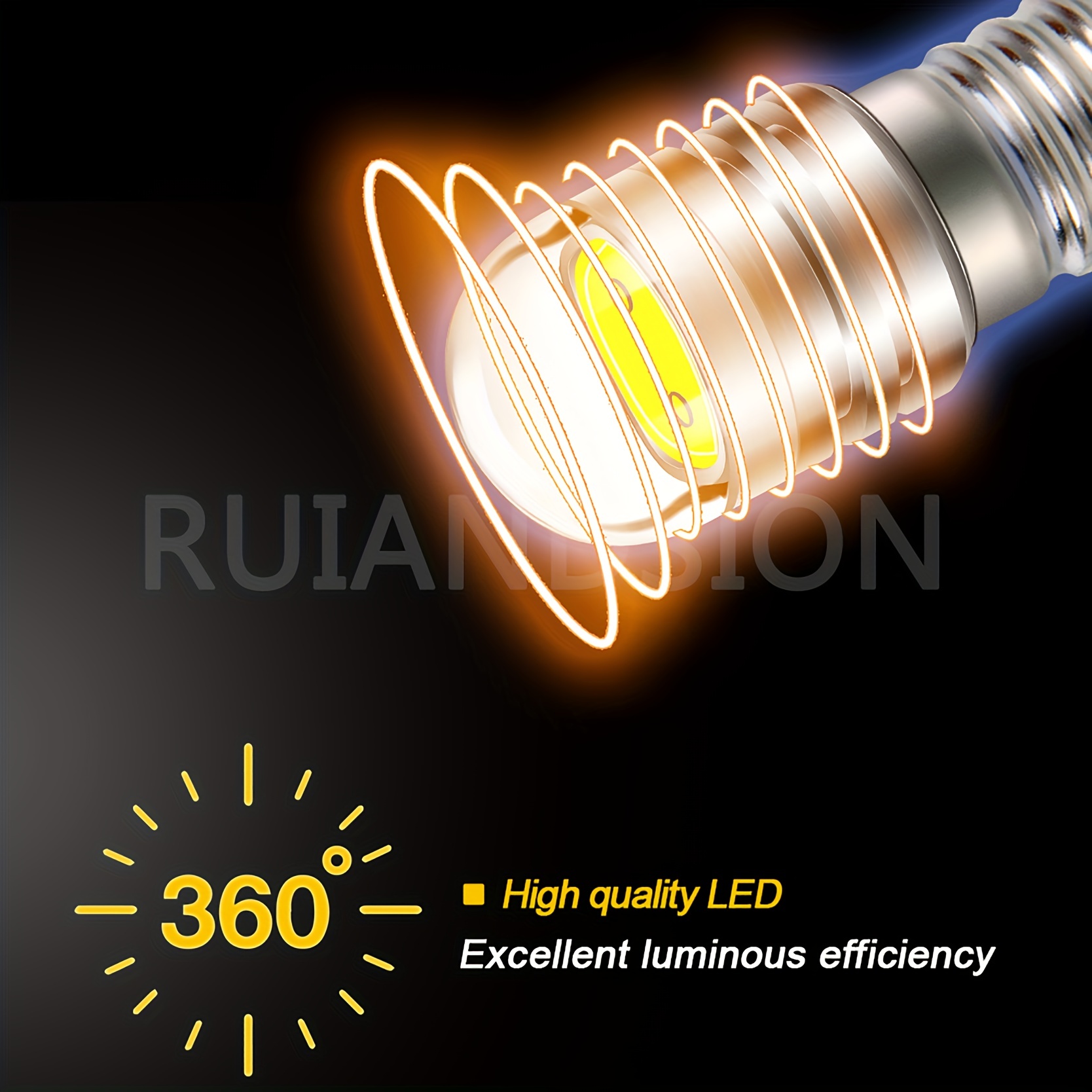 Ruiandsion E10 Upgrade Led Flashlight Bulbs 3v 4.5v 6v 12v - Temu