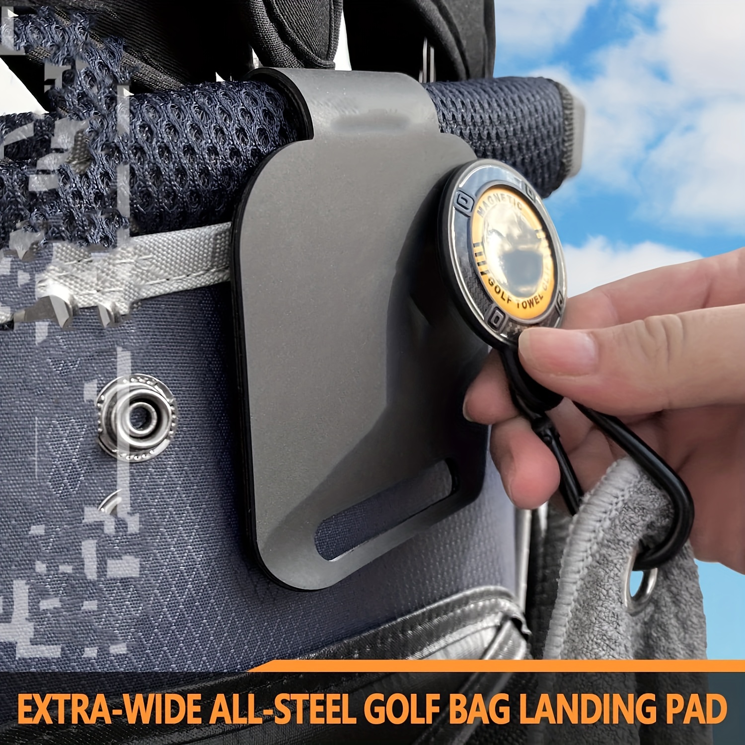 Golf Metal Landing Clip, Golf Bag Attachment for Magnetic Products