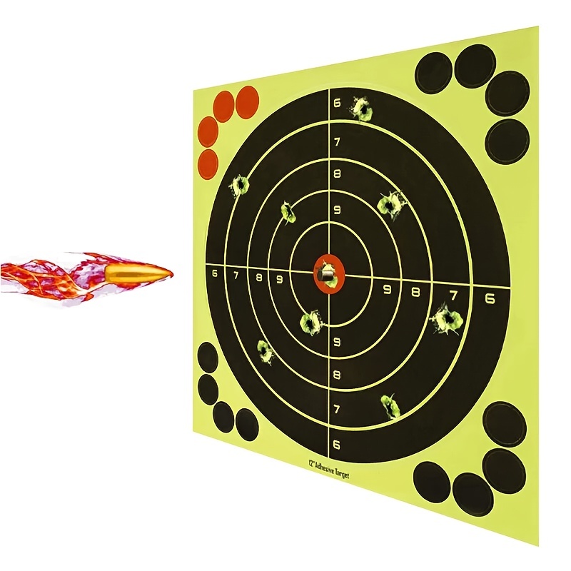 Fluorescent Stick & Splatter Self Adhesive Shooting Targets Paper