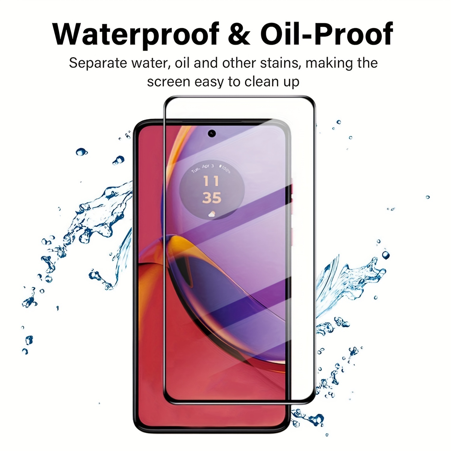 9h 2.5d Transparent Tempered Glass Motorola G73 G53 G23 G13 - Temu