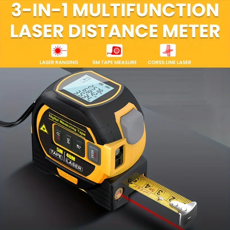1 pièce ruban à mesurer laser ruban à mesurer numérique 3 en - Temu Canada