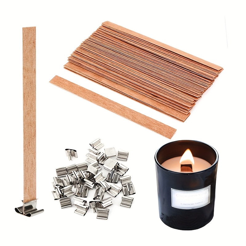 Candle Wick 10PCS Wooden Wicks Environmentally-Friendly Wood Wicks