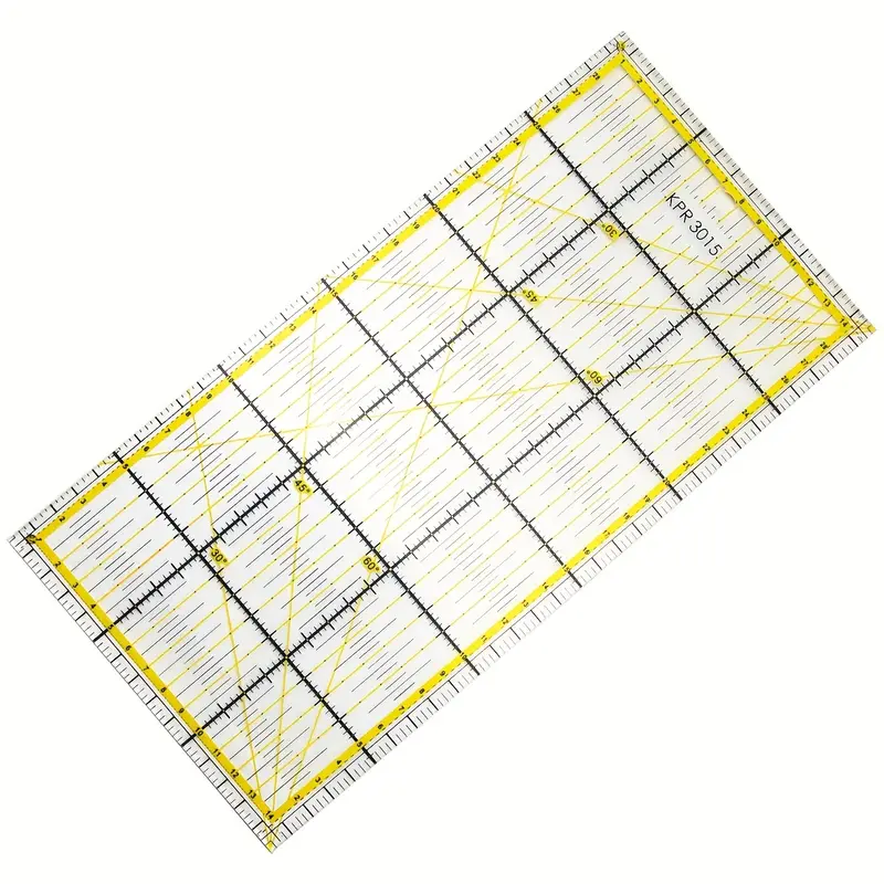 Sewing Ruler, Quilting Ruler, Cutting Ruler, Ruler For Cutting Fabric, Rulers  For Quilting And Sewing, Non Slip Quilt Rulers, Sewing Supplies Transparent  - Temu France