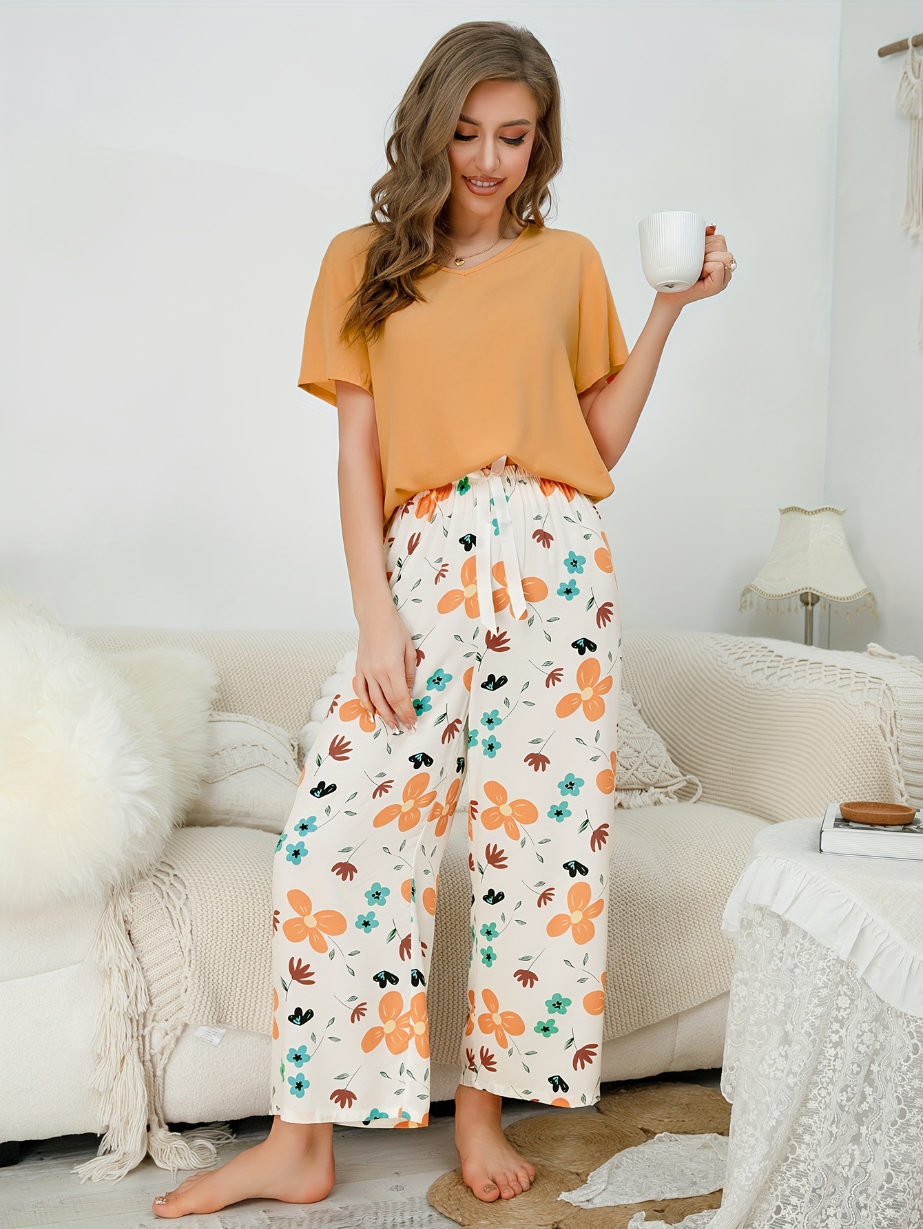 Floral Pajama Set