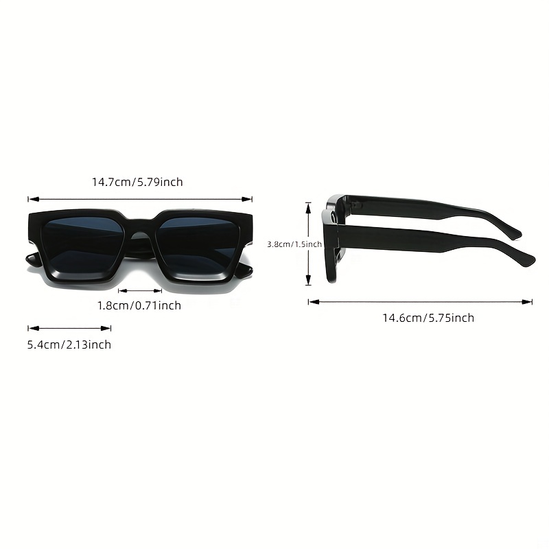 2023 New Thick Frame Sunglasses Fashion Square Frame Sunglasses