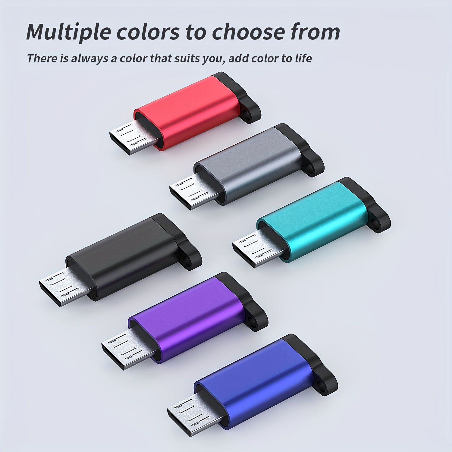 USB-C to Micro USB Adapter, 3-Pack USB Type C Female to Micro USB Male  Converter USB C to Micro B 2.0 Charge & Data Sync Compatible with Samsung