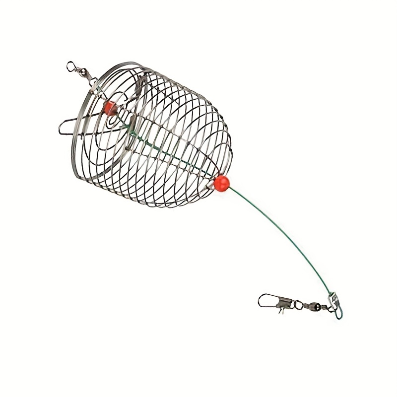 Catch Fish Portable Stainless Steel Fishing Bait Cage! - Temu