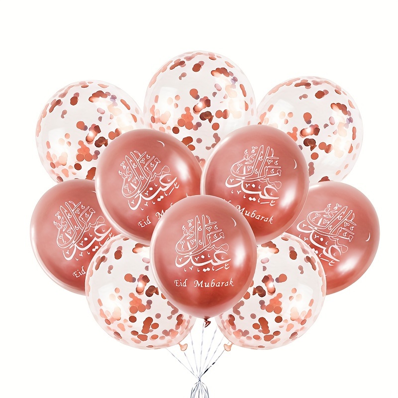 10pcs Palloncino In Lattice Metallico EID MUBARAK - Temu Italy