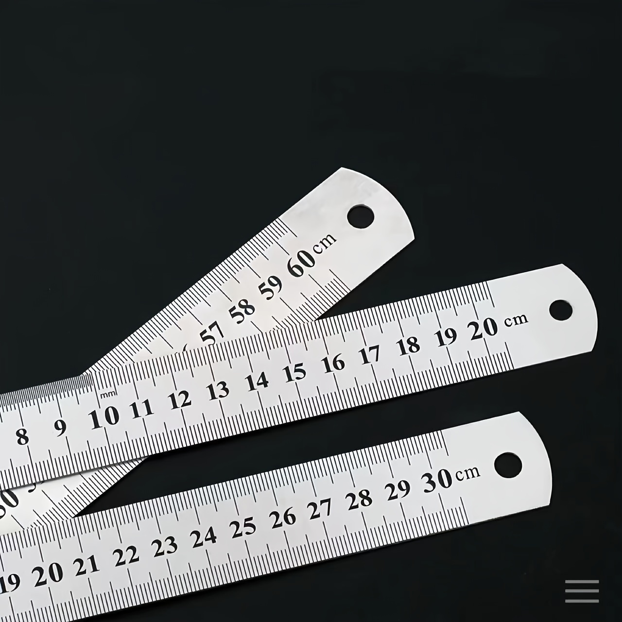 2 Pack Plastic Ruler Straight Ruler Plastic Measuring Tool for