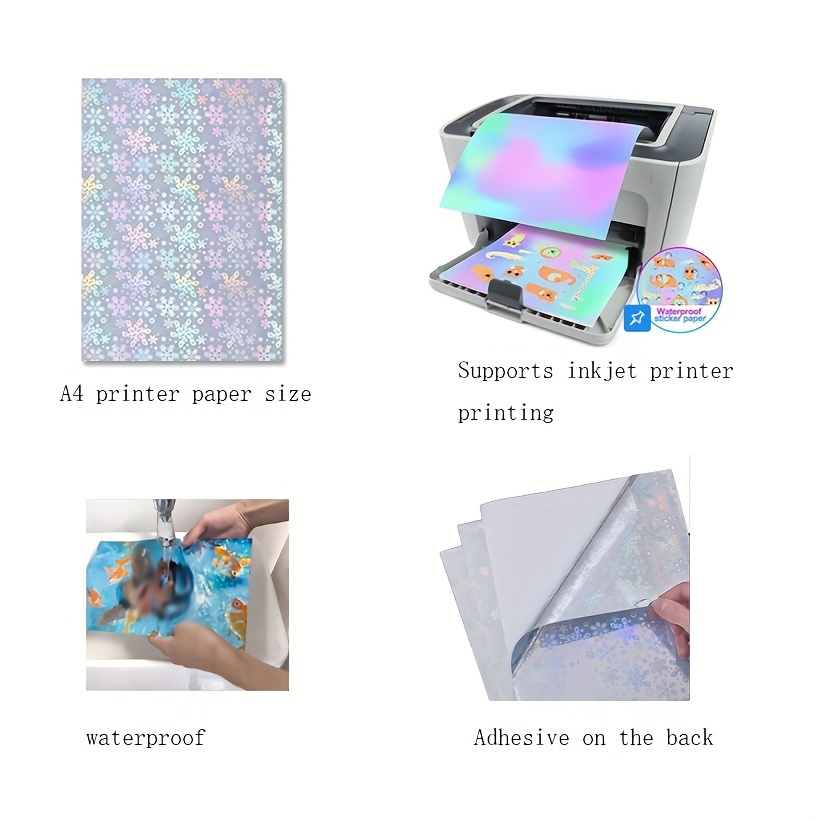 Waterproof Sticker Paper Inkjet Printer  Waterproof Sticker Paper Laser  Printer - A4 - Aliexpress