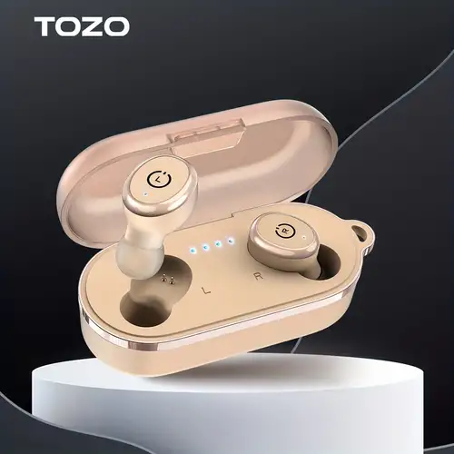 TOZO T10 Wireless Earbuds w/ Charging Case, Built-in Mic, Waterproof, HQ  Sound 786513368355
