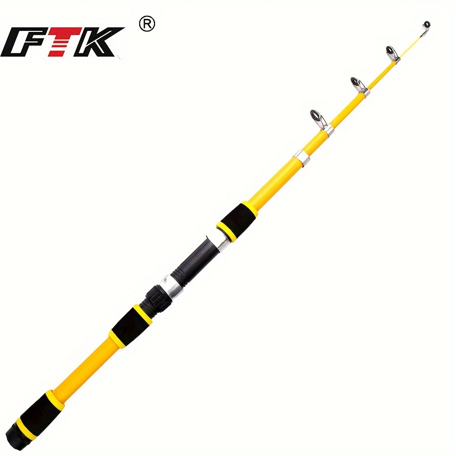 Ftk Portable Fibreglass Fishing Rod Telescopic Fishing Pole - Temu