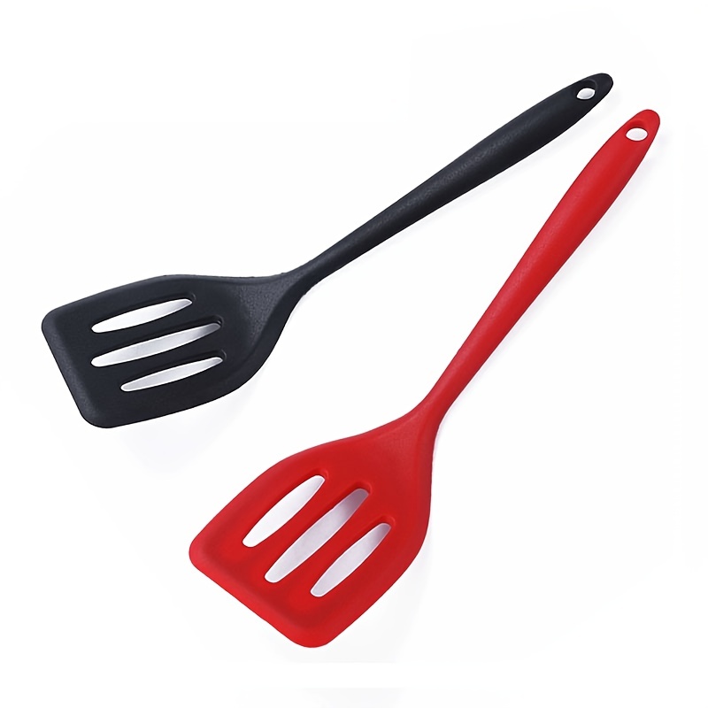 Heat Resistant Silicone Turner Set Nonstick Slotted Spatula - Temu