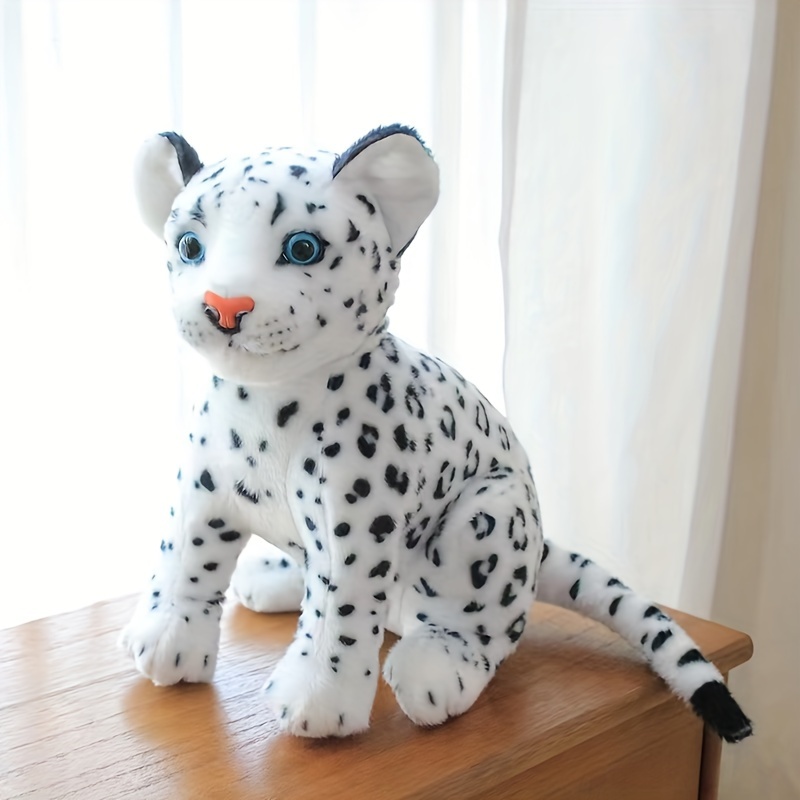 large snow leopard soft toy