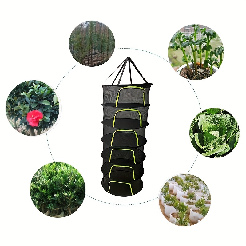 8 Layers Anti mosquito Drying Net Herbs Fish Plants Foldable