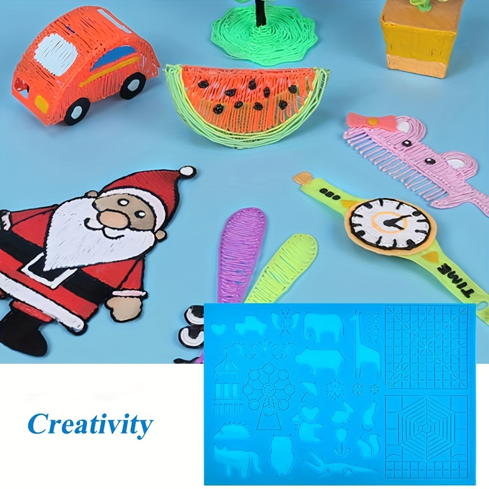 1 Set Lápiz De Impresión 3d Azul Para Pintar Juguetes De Niños Y