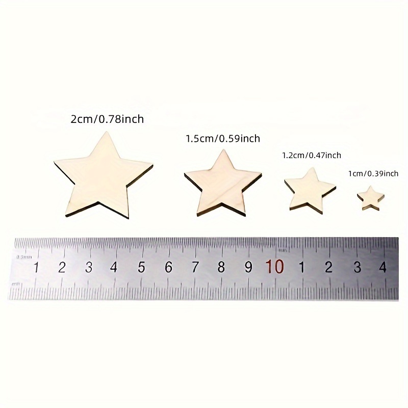 Wooden Stars Shape Wood Stars Pieces Blank Wood Pieces - Temu