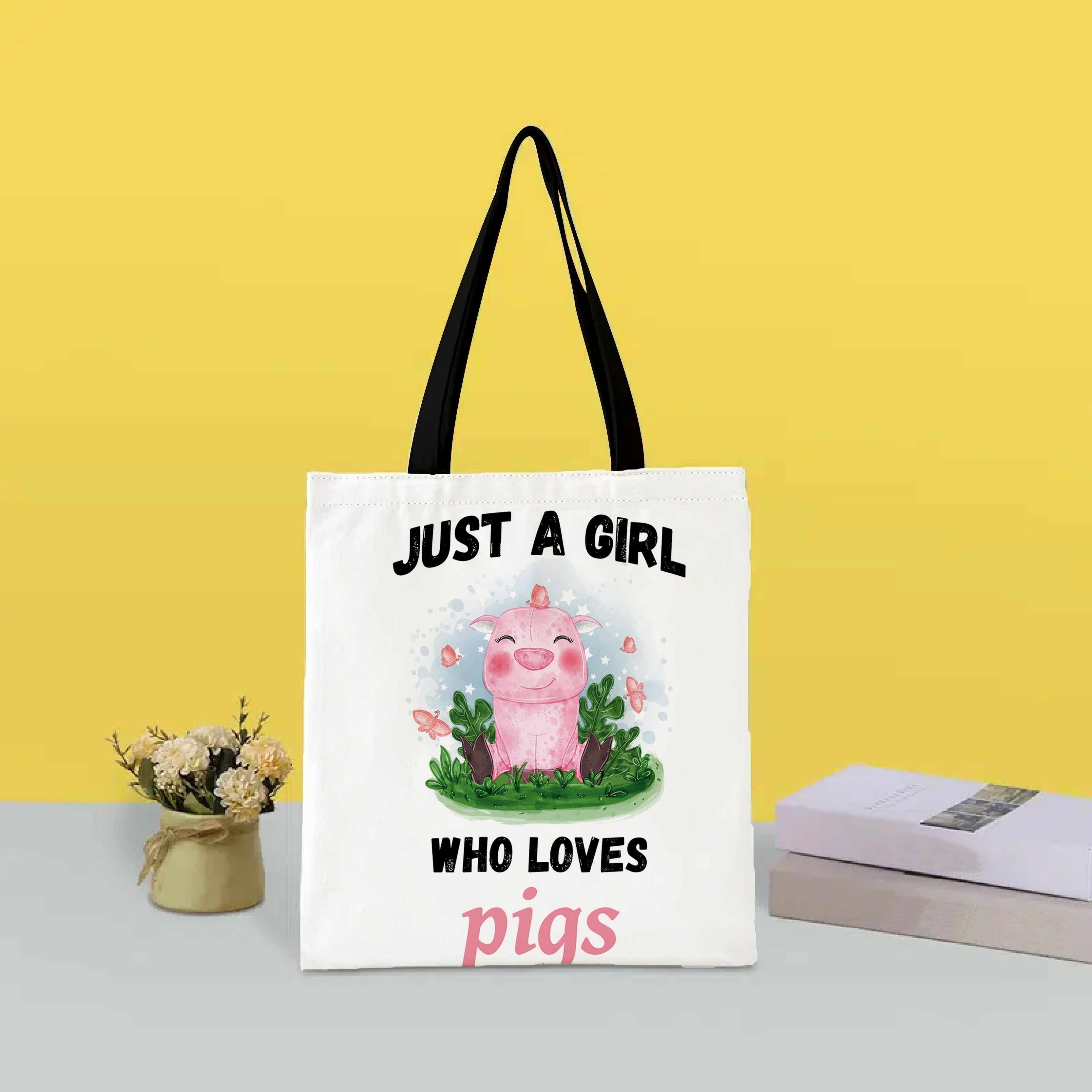 Simple Canvas Tote Bag, Women's Trendy Piano Pattern Shoulder Bag, Casual  Shopping Bag - Temu