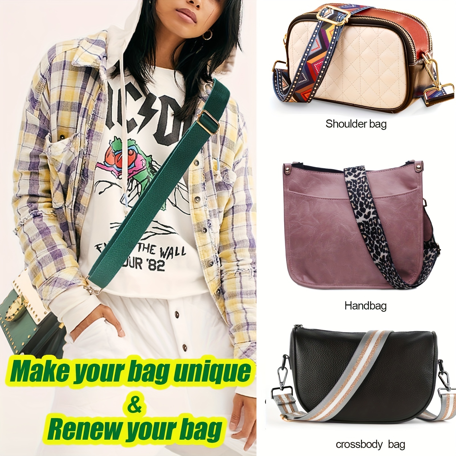 Trendy Diy Acrylic Chain Bag Strap, Replacement Bag Strap, Fashion Travel  Accessories - Temu