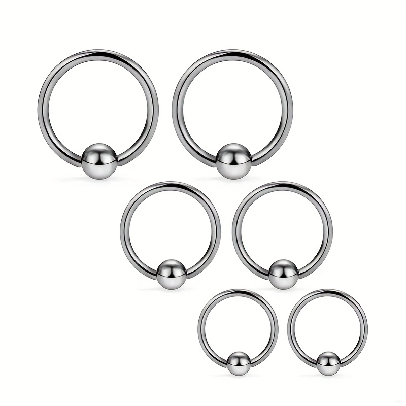 Eyebrow Lip Nipple Piercing Horseshoe Ring Surgical Steel with