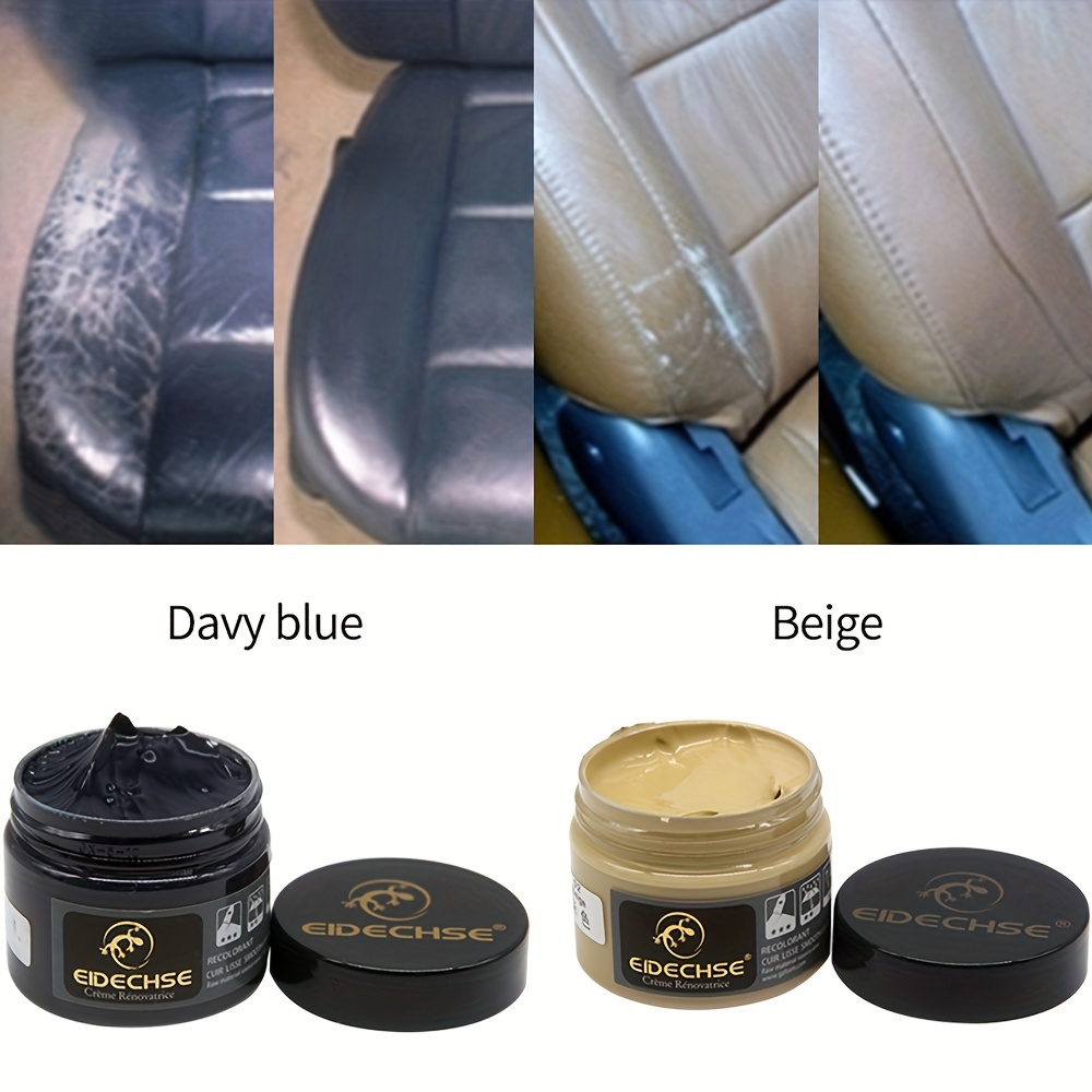 Kit de reparación de cuero para coche, limpiador de vinilo piel pintura para  asiento de coche, sofá, abrigos de reparación de cuero, agujeros, arañazos  - Historial de precios y revisión