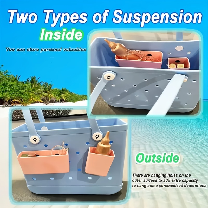 Simple Plastic Phone Organizer, Durable Beach Bag Accessories,  Multifunctional Storage Travel Accessories - Temu