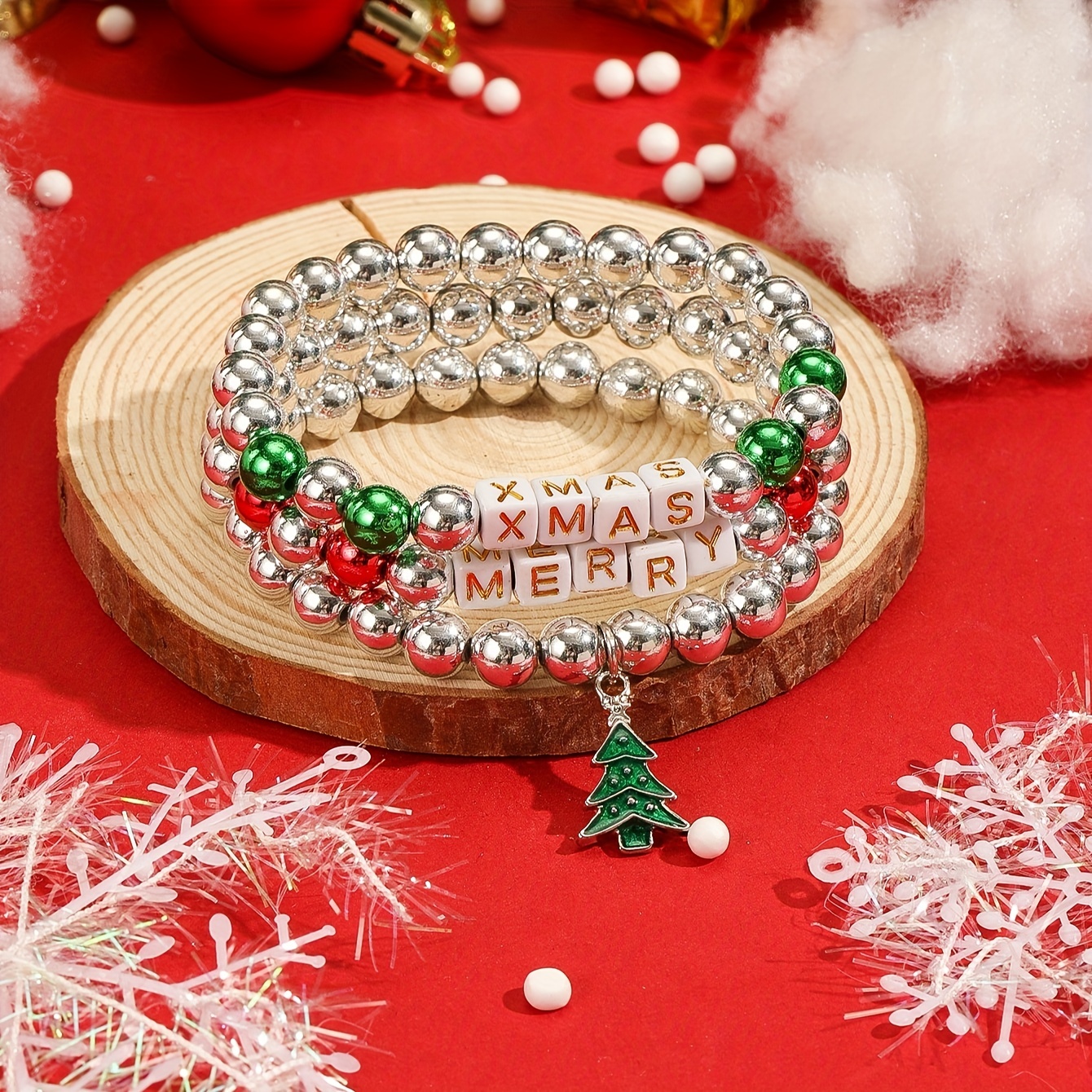 Merry Christmas Bracelet Set