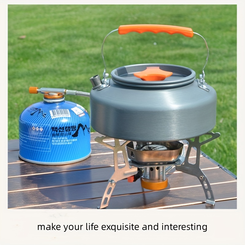 Large Capacity Hard Aluminum Oxide Coffee Pot For Outdoor Camping,  Mountaineering Fishing Portable Teapot, Picnic Handle Anti-scalding  Non-slip Boiling Kettle - Temu